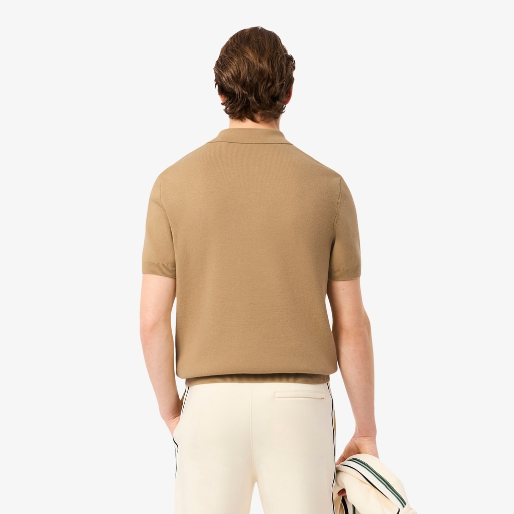 French Made Striped Polo Collar Sweater image number 2