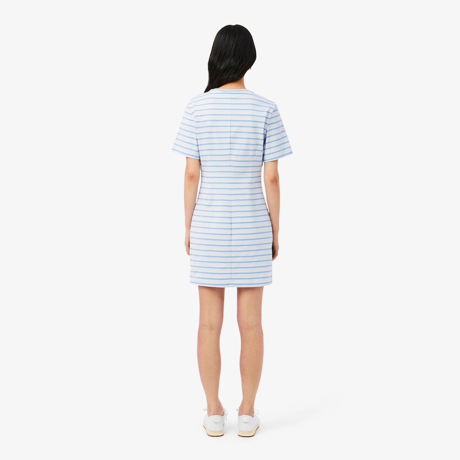 Striped Cotton T-shirt Dress image number 2