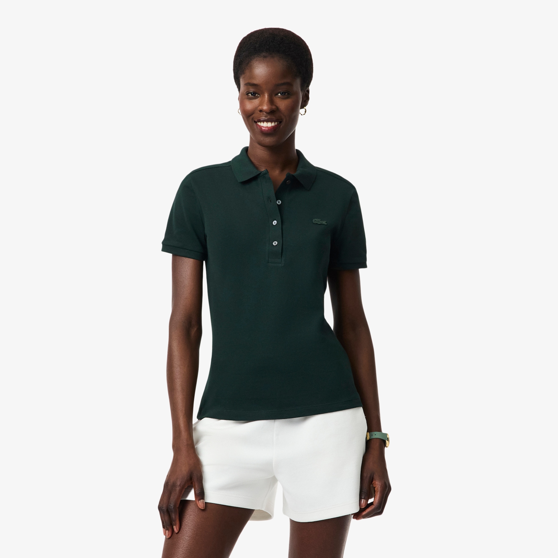 L.12.D Slim Fit Stretch Mini Piqu&eacute; Polo Shirt image number 0