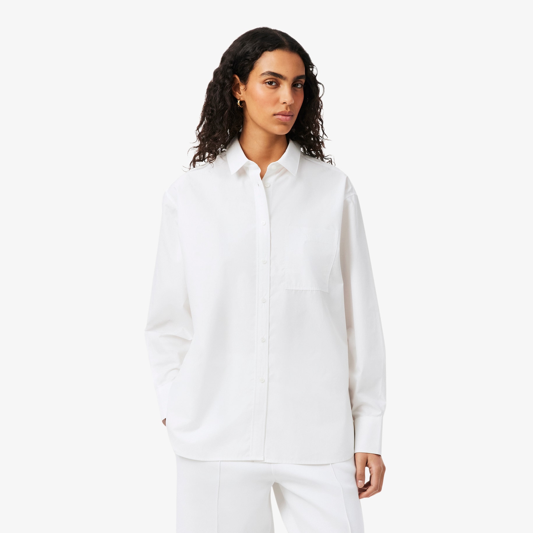 Oversized Cotton Poplin Shirt image number 0