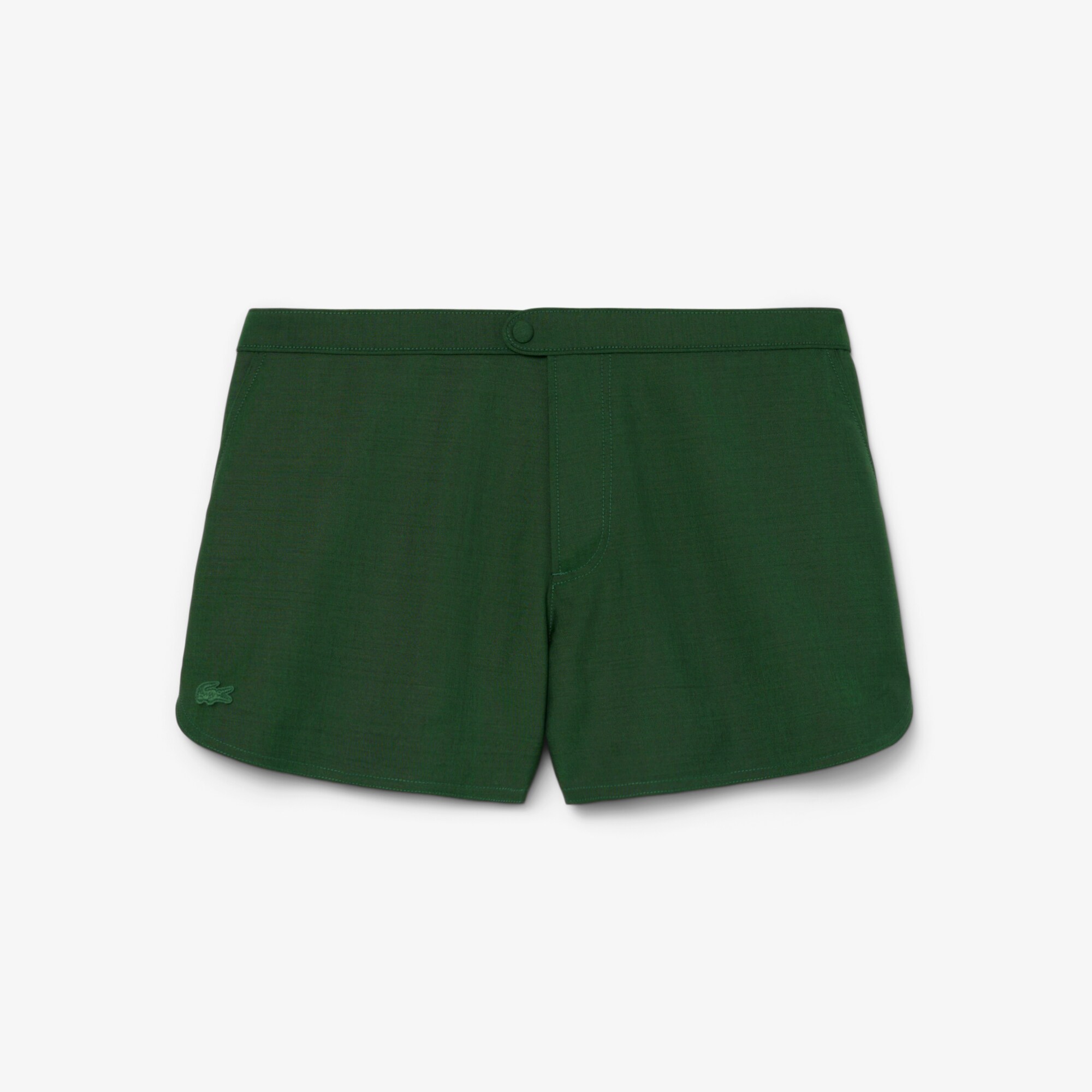 Runway Trim Accent Wool Shorts image number 3