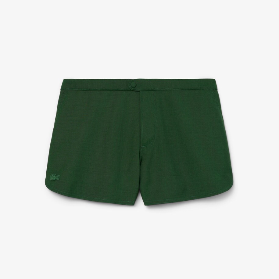 Runway Trim Accent Wool Shorts image number 3