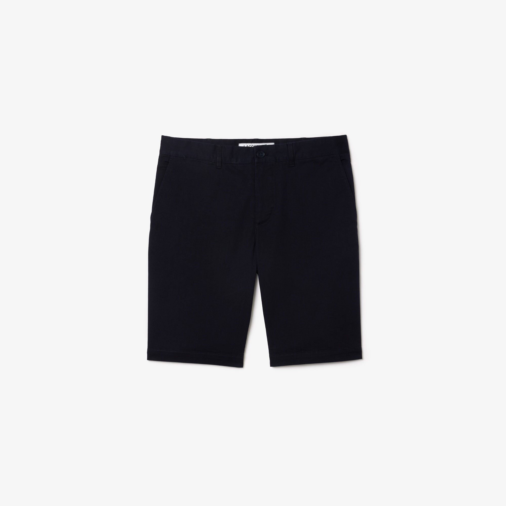 Slim Fit Stretch Cotton Chino Shorts image number 3