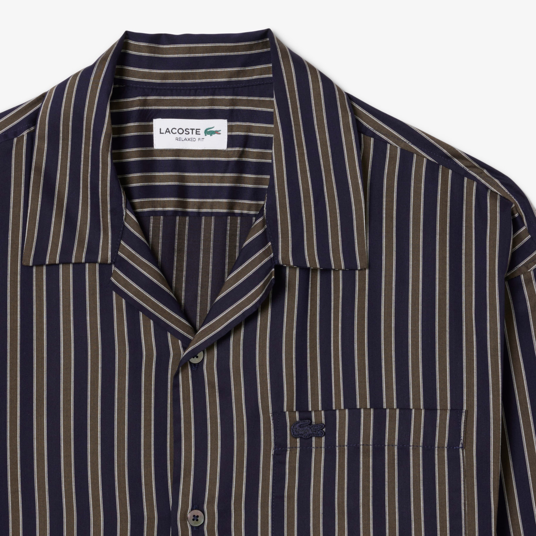 Relaxed Fit Striped Lyocell Shirt image number 4