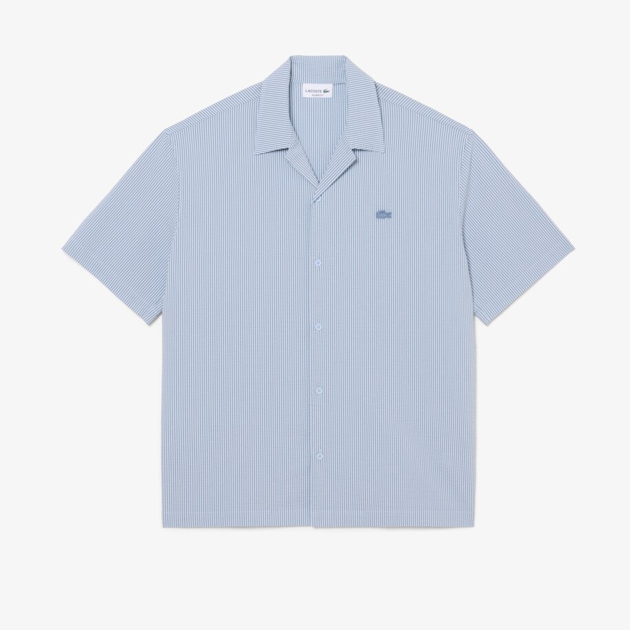 Relaxed Fit Seersucker Shirt image number 3