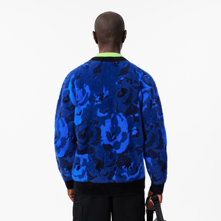 Floral Intarsia Jacquard Cardigan image number 2