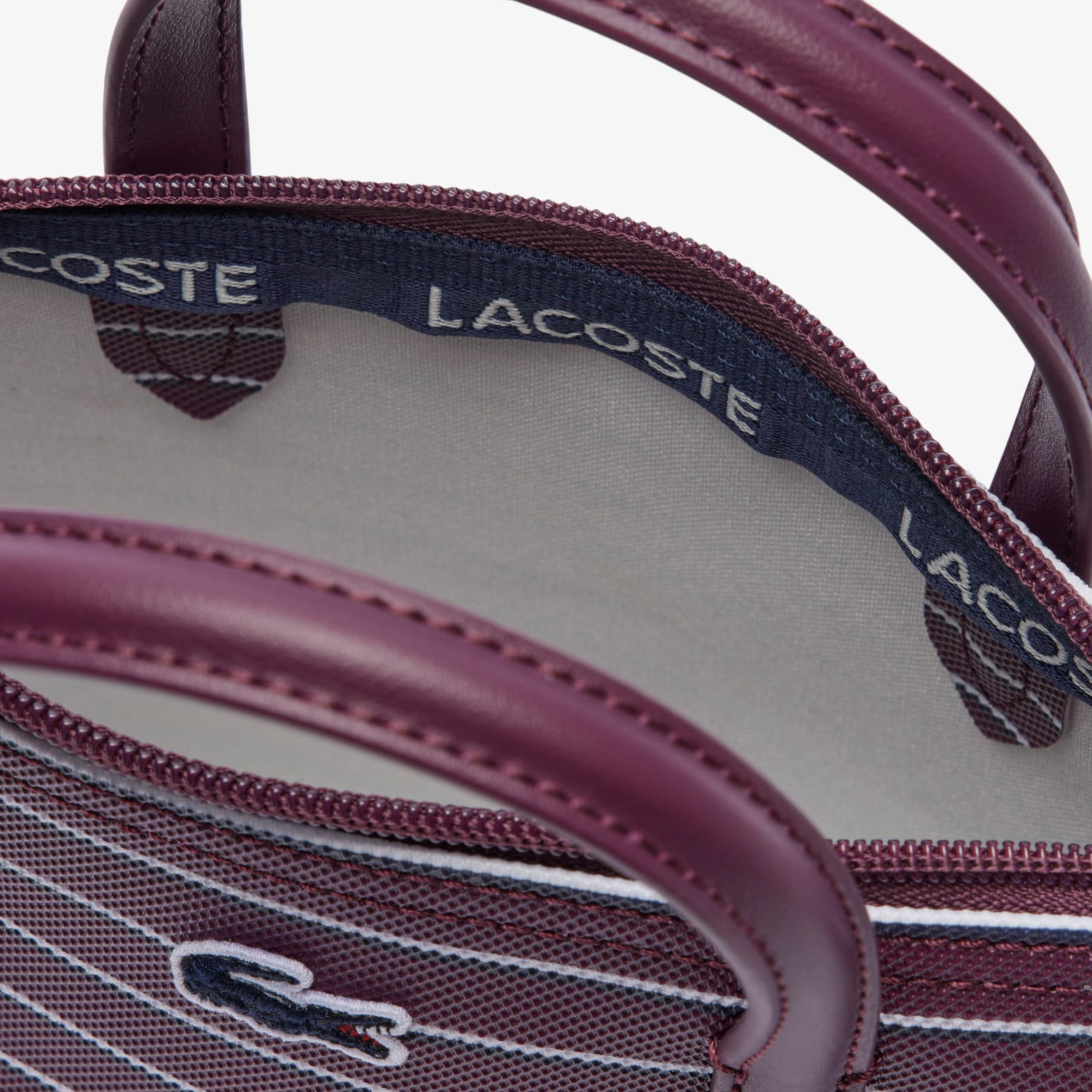 Mini Striped L.12.12 Concept Tote image number 3