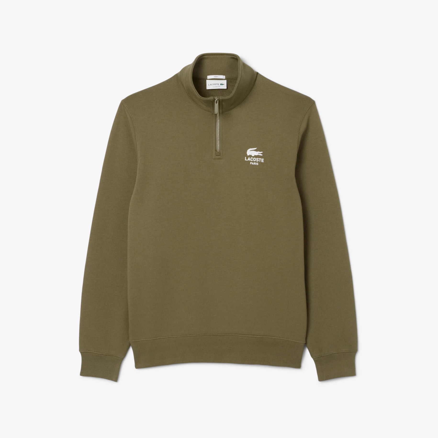 High Neck Zip-Up Print Sweatshirt image number 3