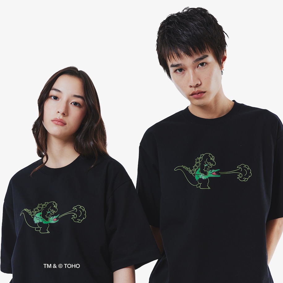 T-shirt Lacoste & Godzilla image number 1