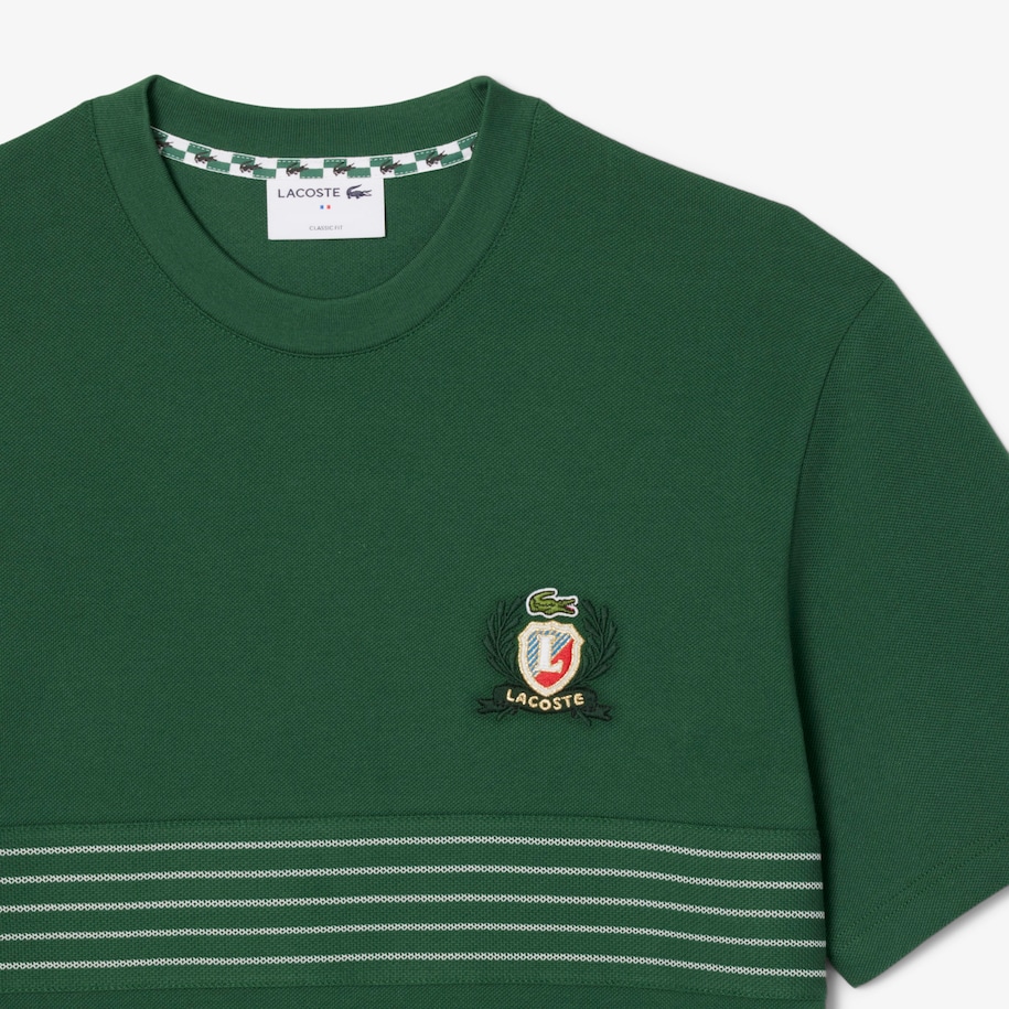 Embroidered Badge Piqu&eacute; T-shirt image number 4