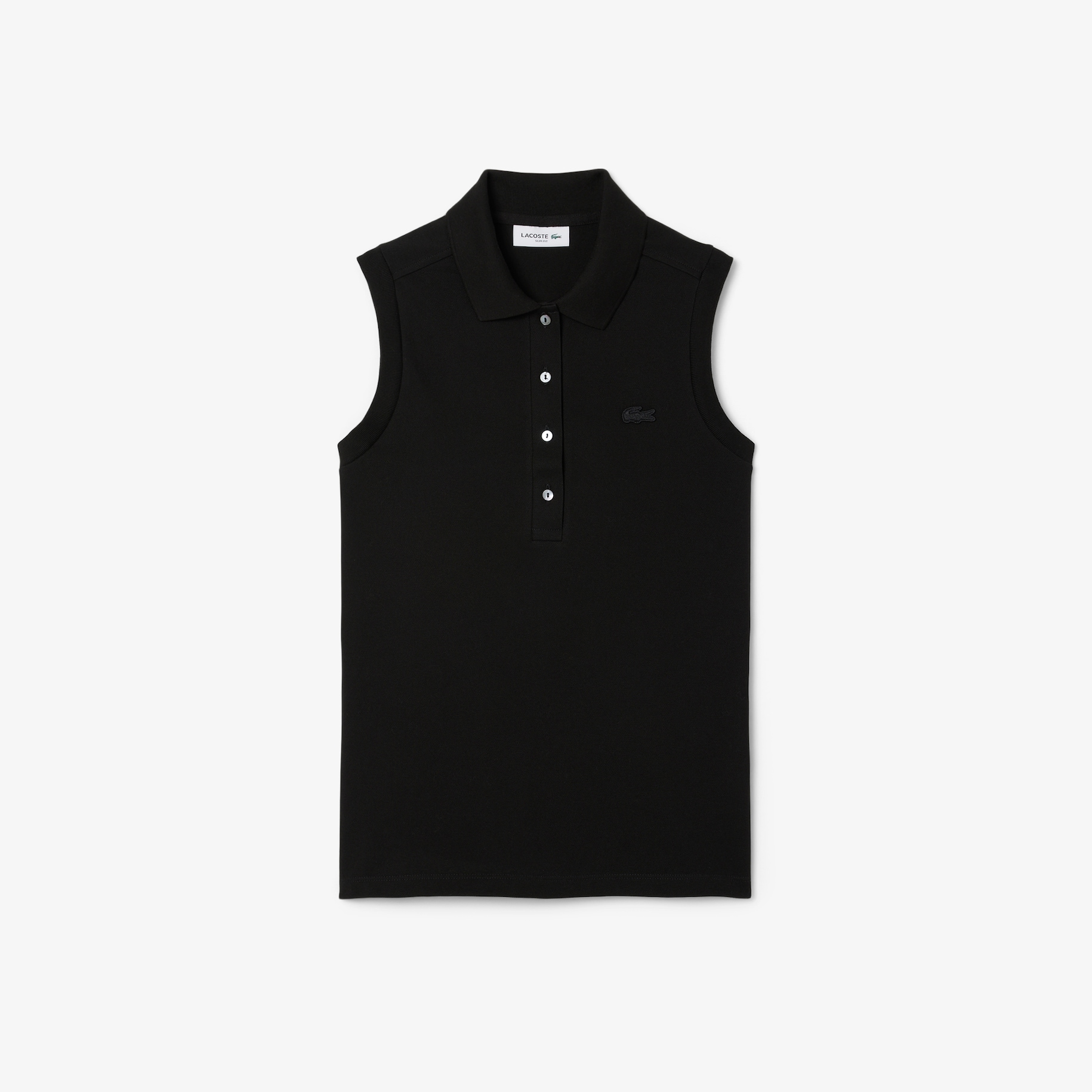 Slim Fit L.12.D Sleeveless Stretch Polo Shirt image number 3