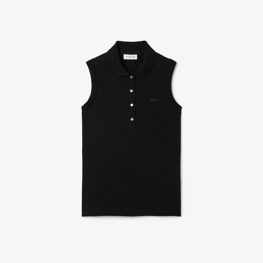 Slim Fit L.12.D Sleeveless Stretch Polo Shirt image number 3