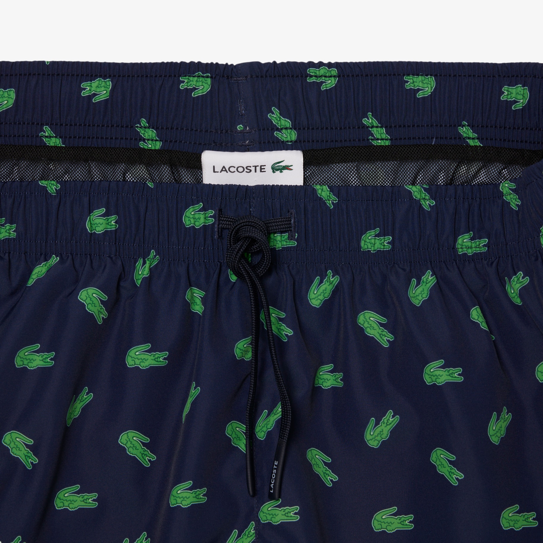 Mid Length Crocodile Print Swim Trunks image number 6