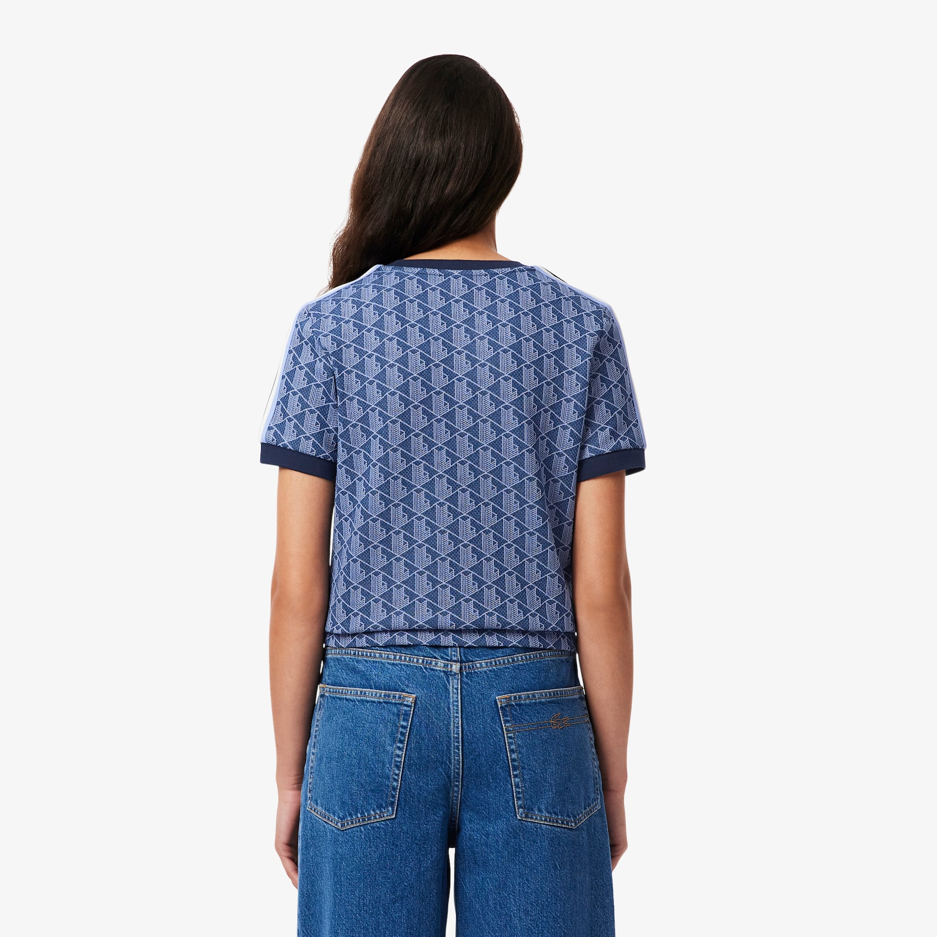 Slim Fit Monogram Jacquard T-shirt image number 2