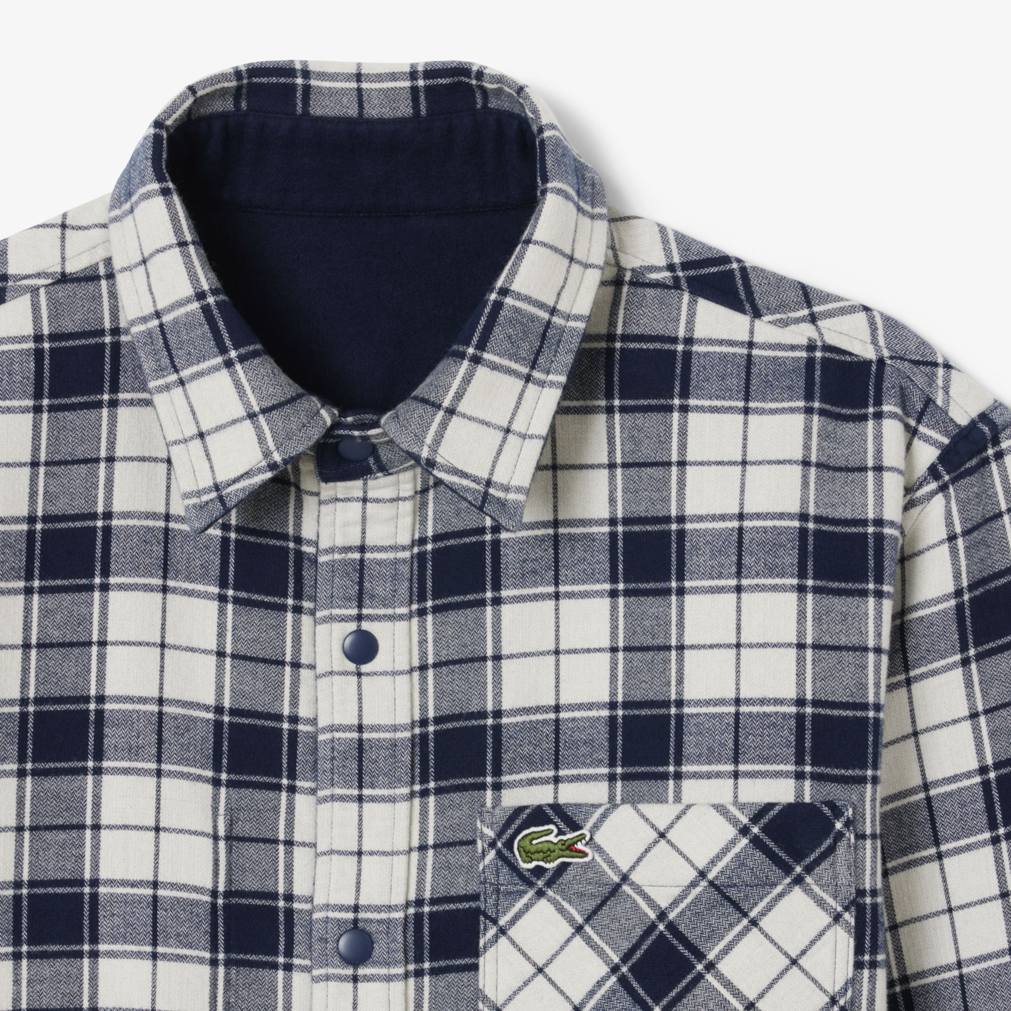 Oversized Plaid Flannel Overshirt image number 4