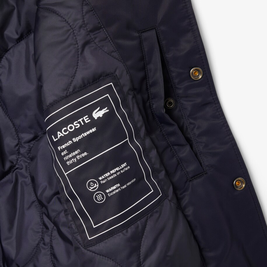 Embroidered Badge Water-Repellent Nylon Bomber Jacket image number 6