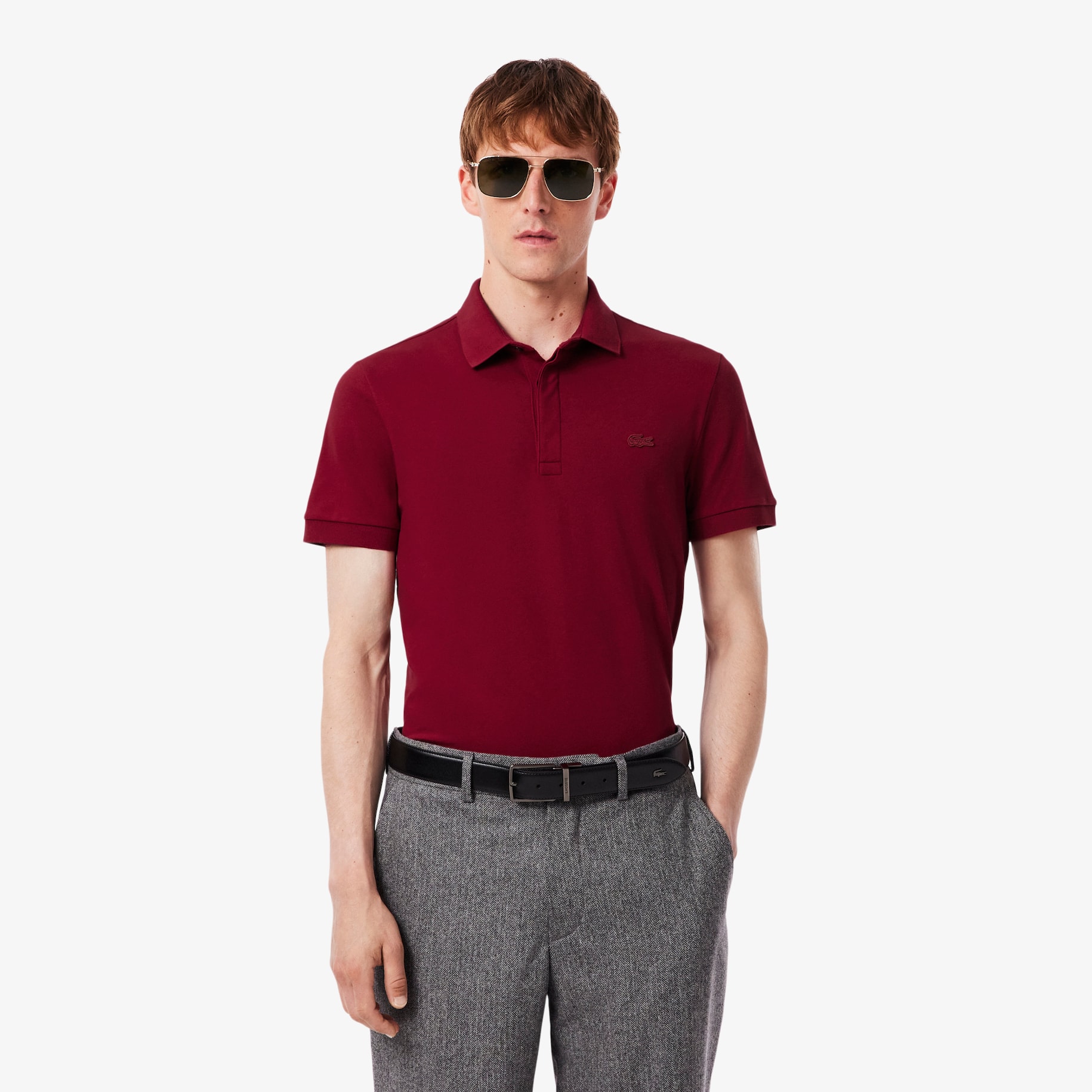 Regular Fit Paris Stretch Piqué Polo Shirt image number 0