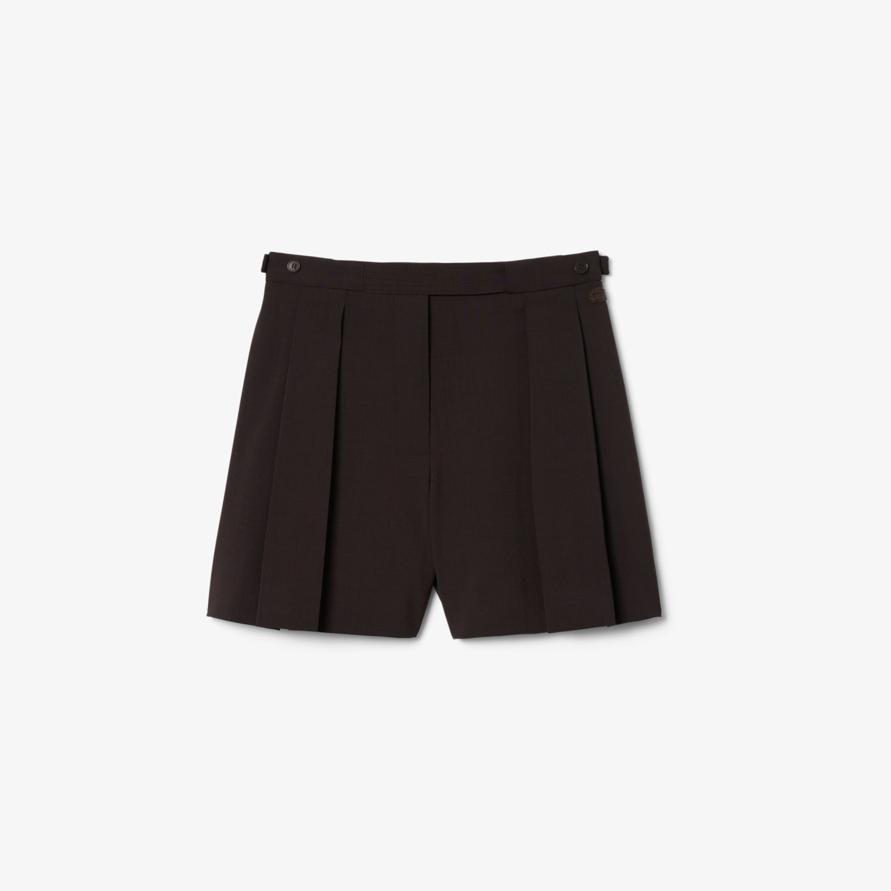 Runway Pleated Wool Bermuda Shorts image number 3