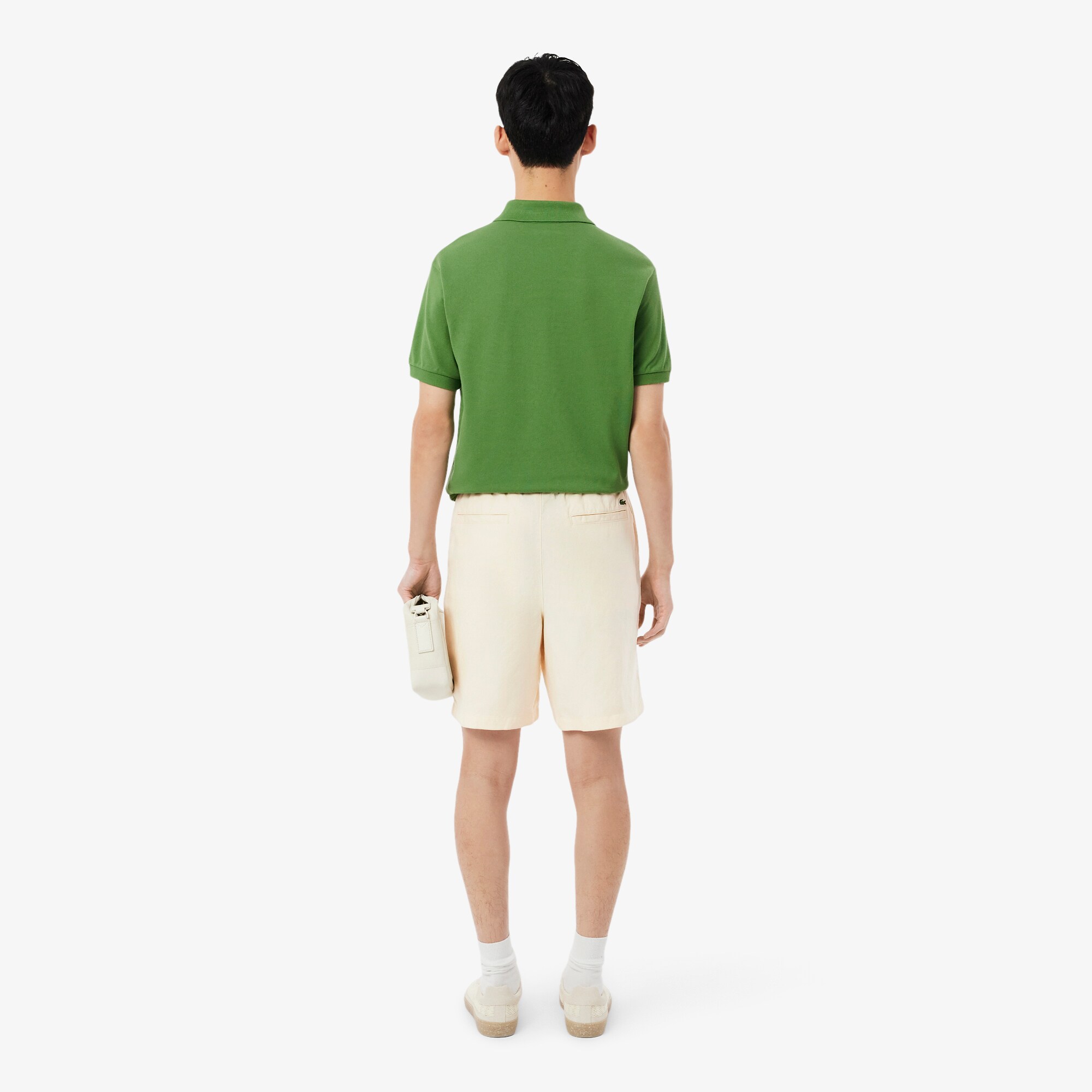 Regular Fit Linen Blend Twill Shorts image number 2