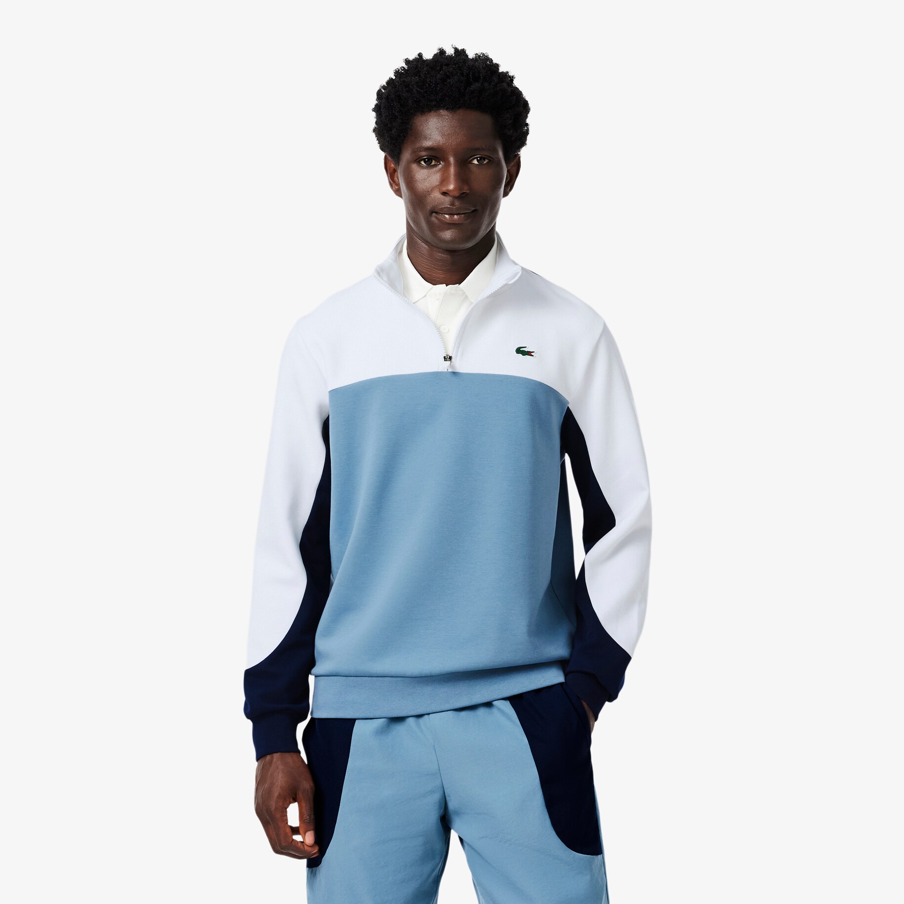 Sport Quarter Zip Colour-Block Sweatshirt image number 0