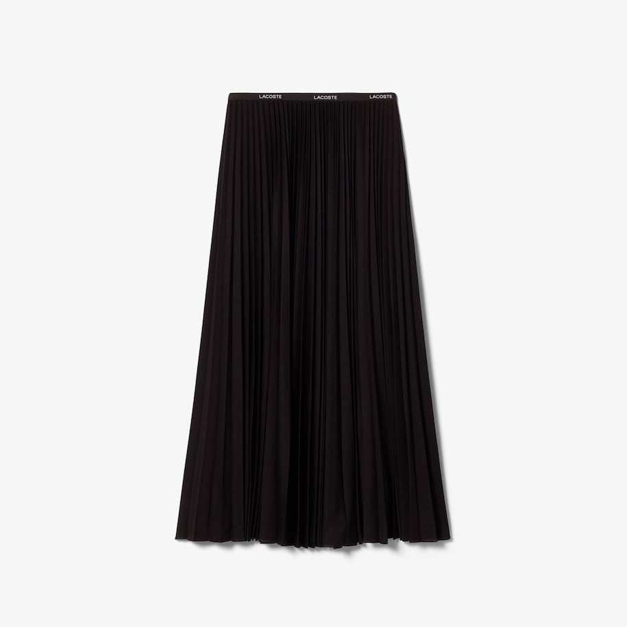 Long Pleated Elasticated Waist Skirt image number 3