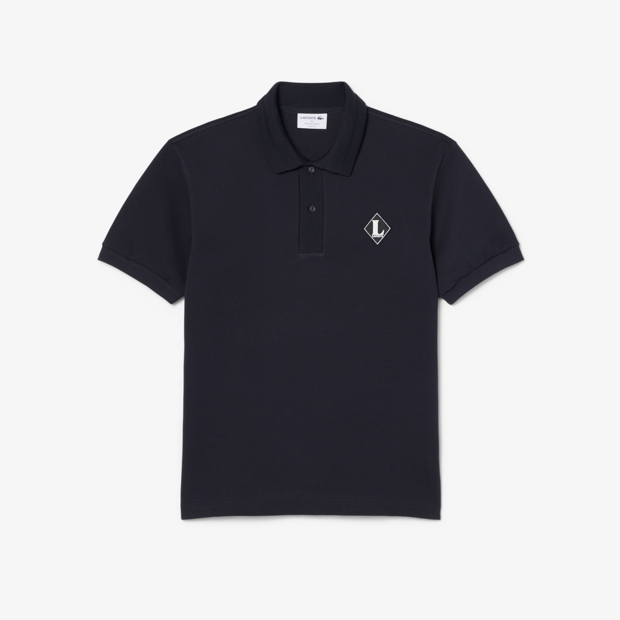 French Made Classic Fit Badge Polo Shirt image number 3