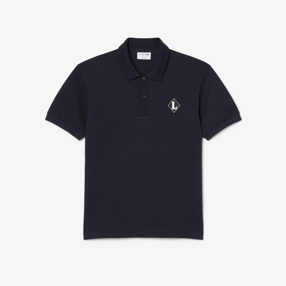French Made Classic Fit Badge Polo Shirt image number 3