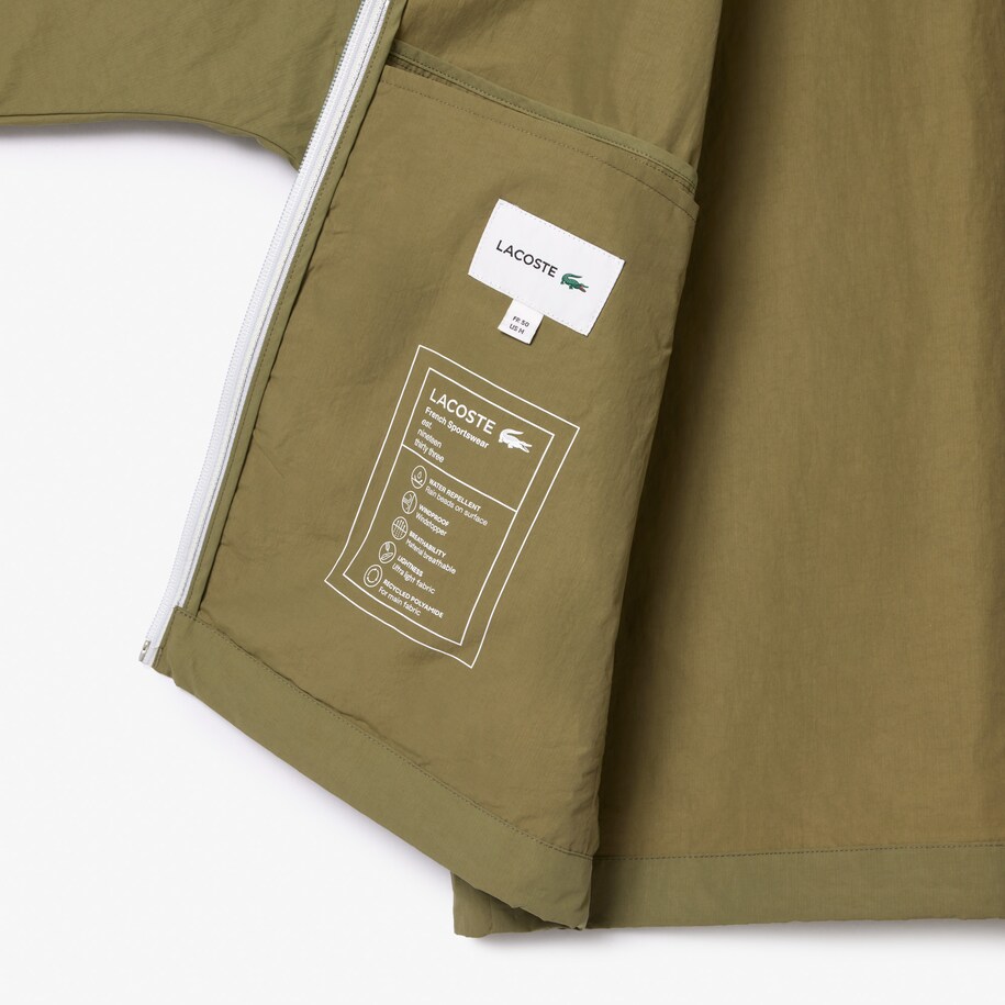 Water-Repellent Removable Hood Windbreaker image number 4