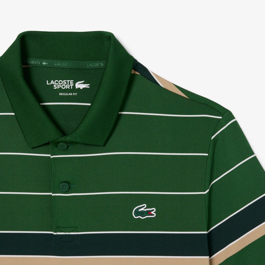 Striped Ultra Dry Stretch Golf Polo Shirt image number 4