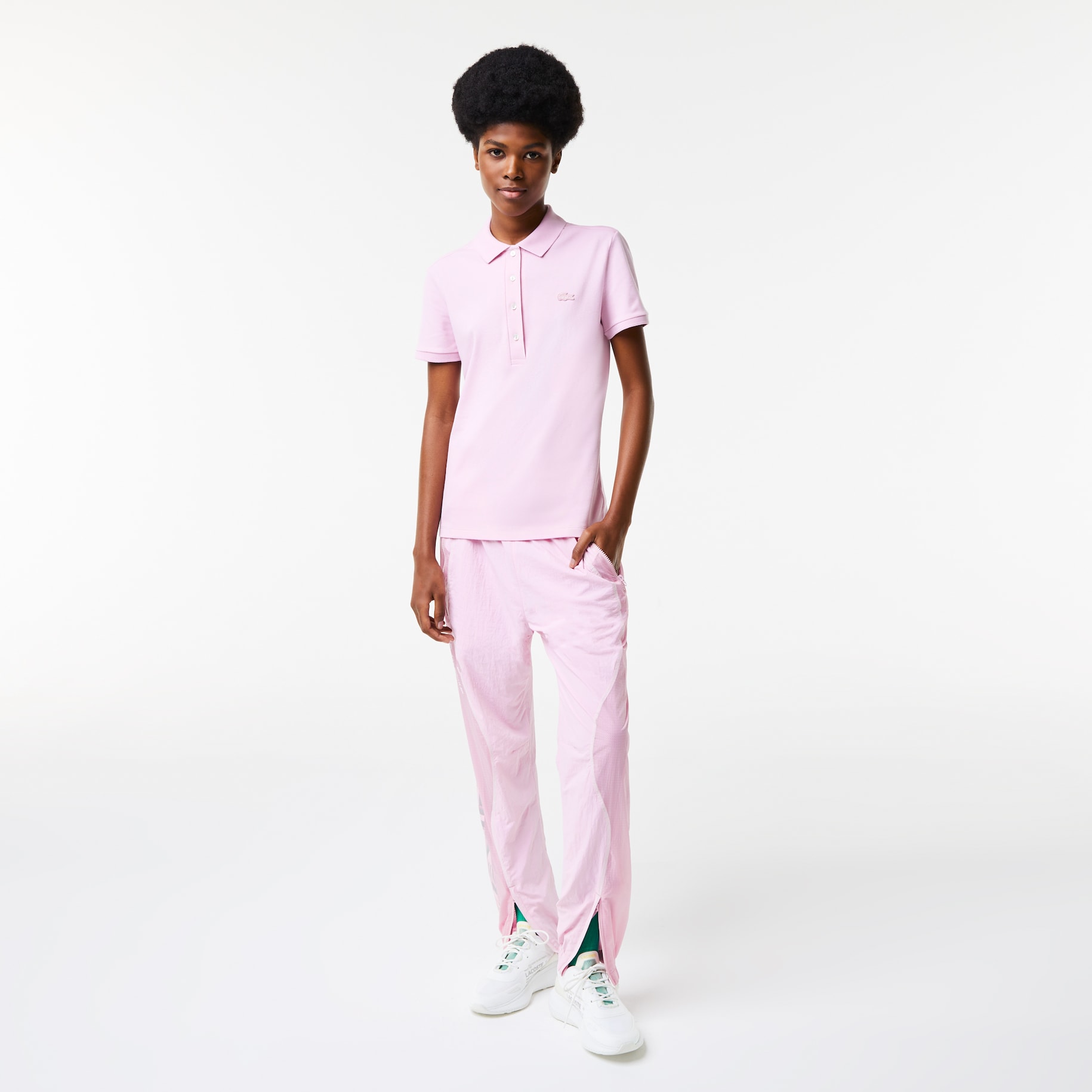 L.12.D Slim Fit Stretch Mini Piqu&eacute; Polo Shirt image number 1