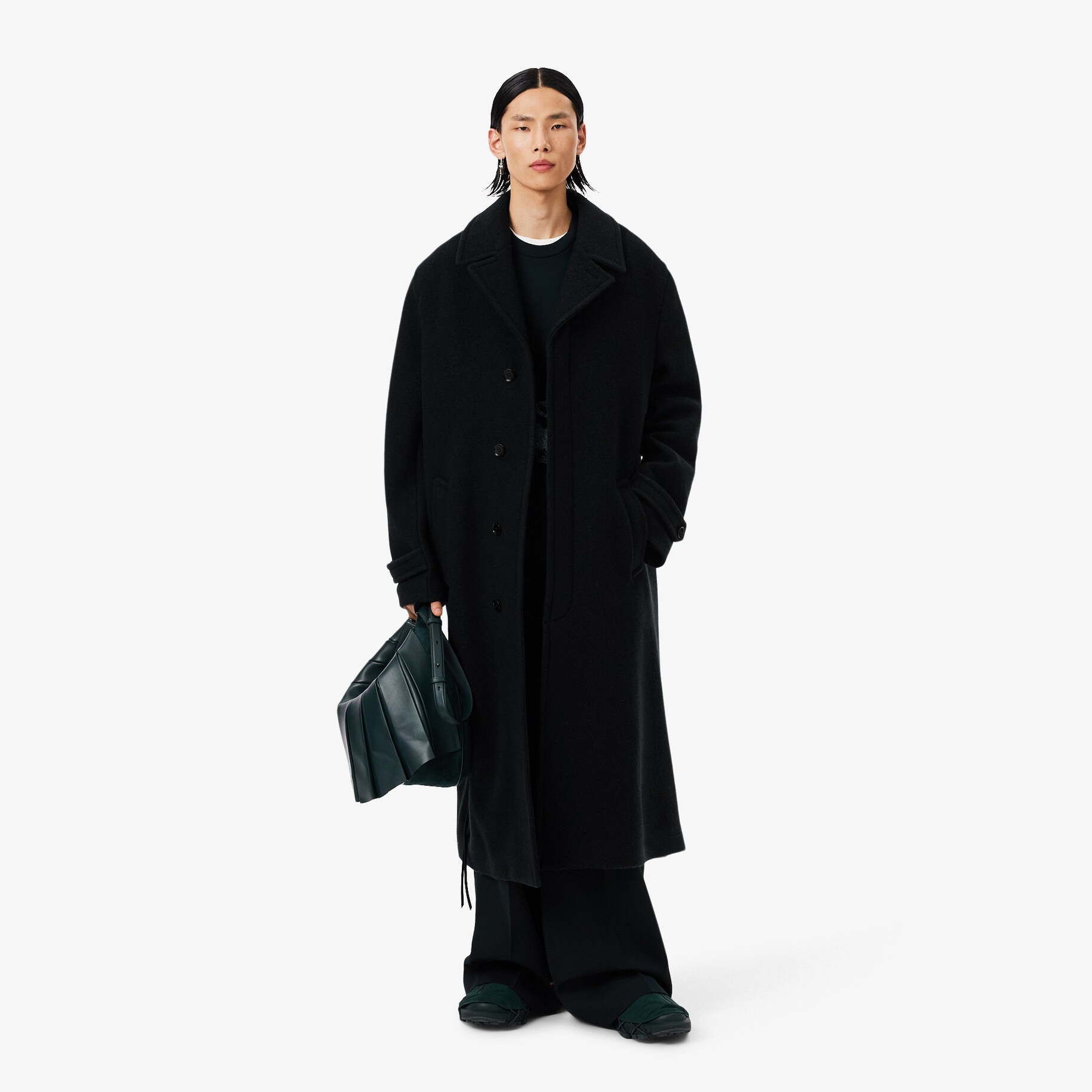 Runway Boiled Wool Coat image number 0