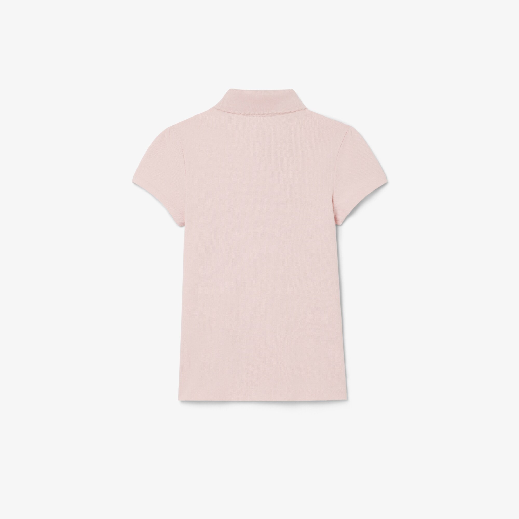 Scalloped Collar Piqu&eacute; Polo Shirt image number 1
