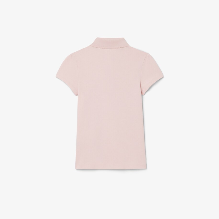 Scalloped Collar Piqu&eacute; Polo Shirt image number 1