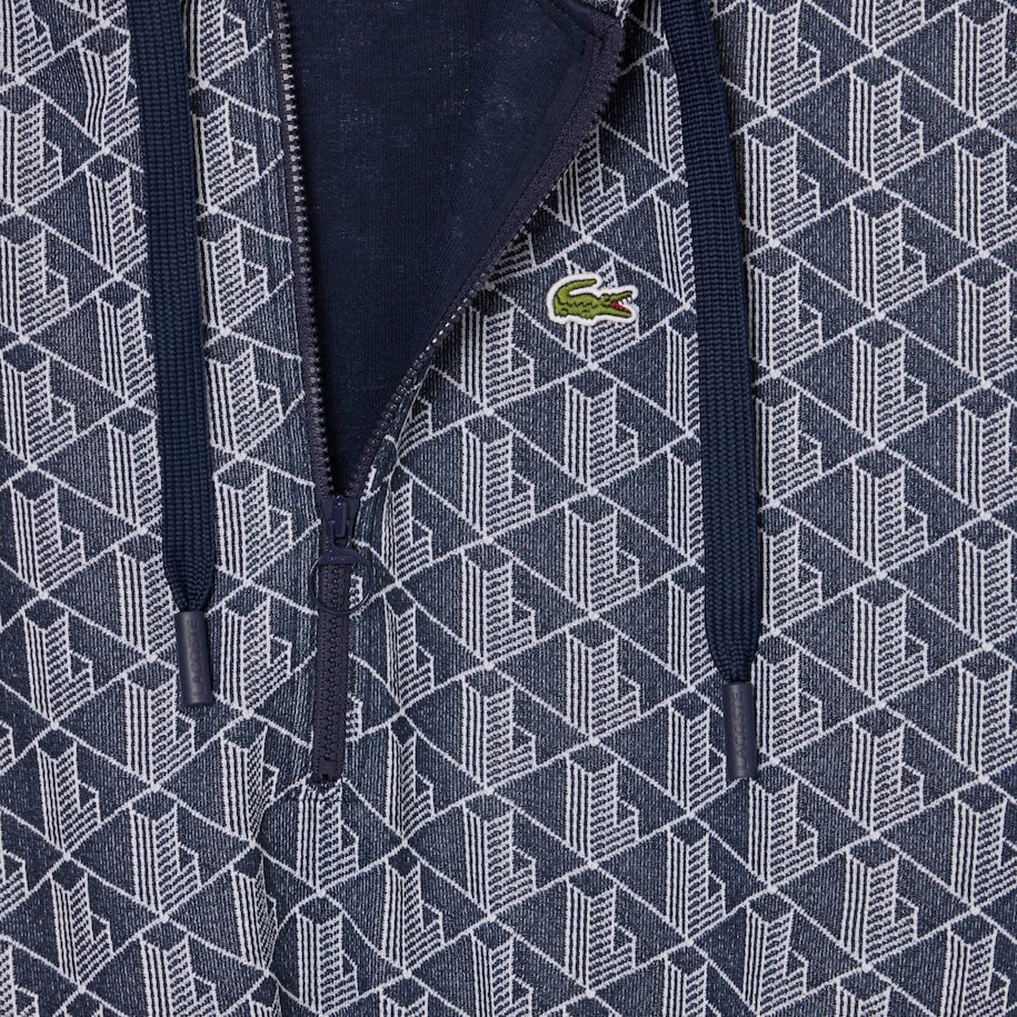 Jacquard Monogram Hoodie Dress image number 4