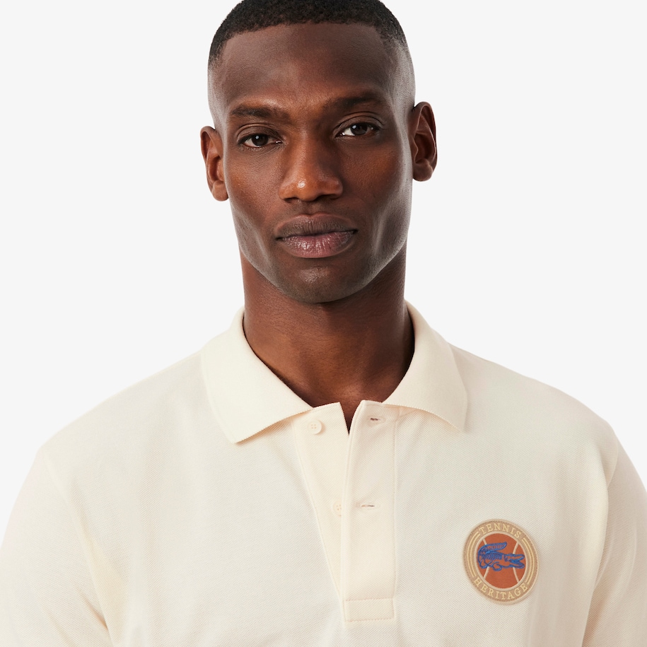 Classic Fit Petit Piqué Badge Polo Shirt image number 1