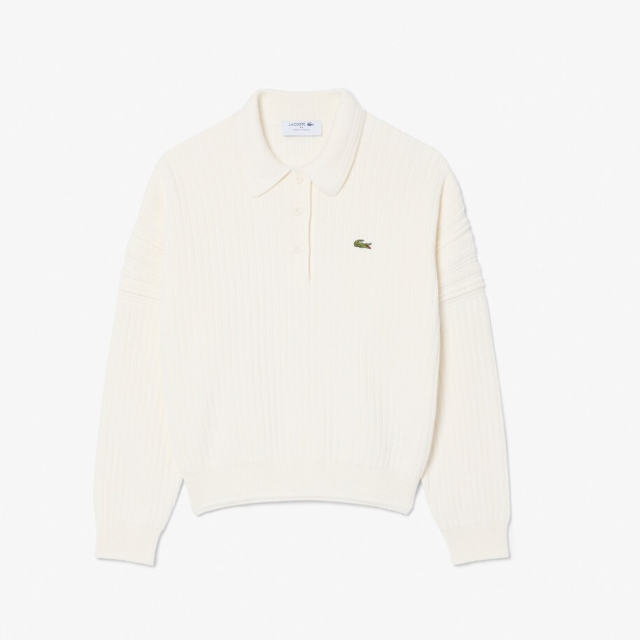 French Made Polo Collar Sweater image number 3