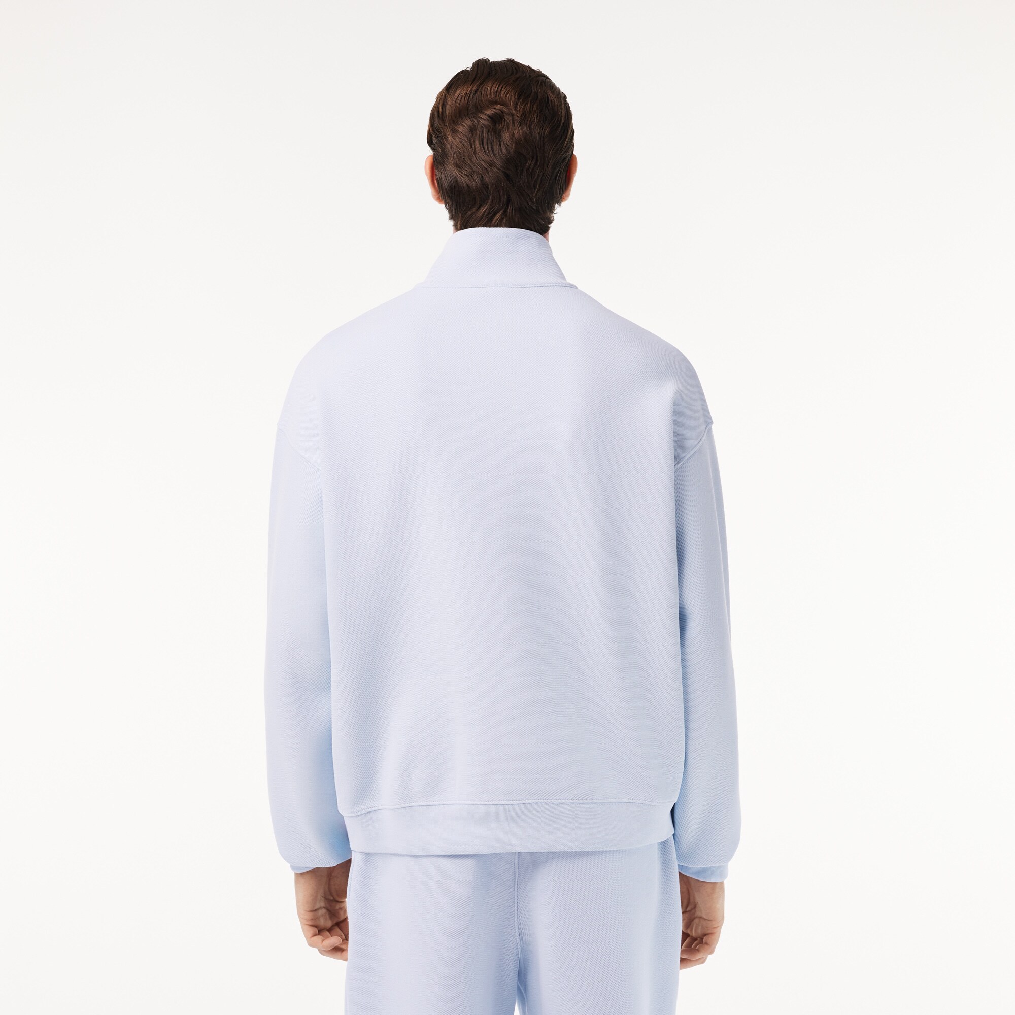 Loose Fit Zip Neck Piqué Sweatshirt image number 2