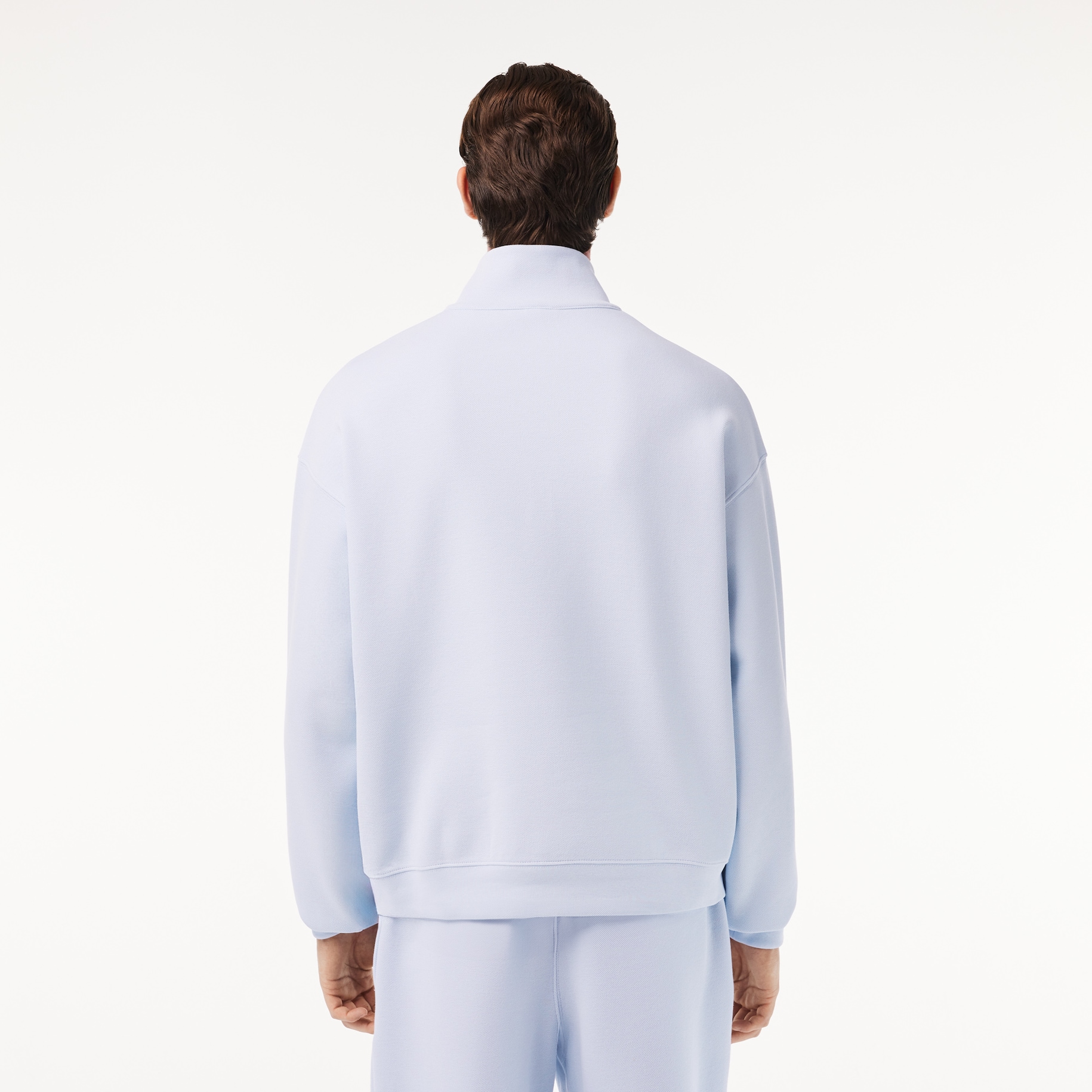 Loose Fit Zip Neck Piqué Sweatshirt image number 2