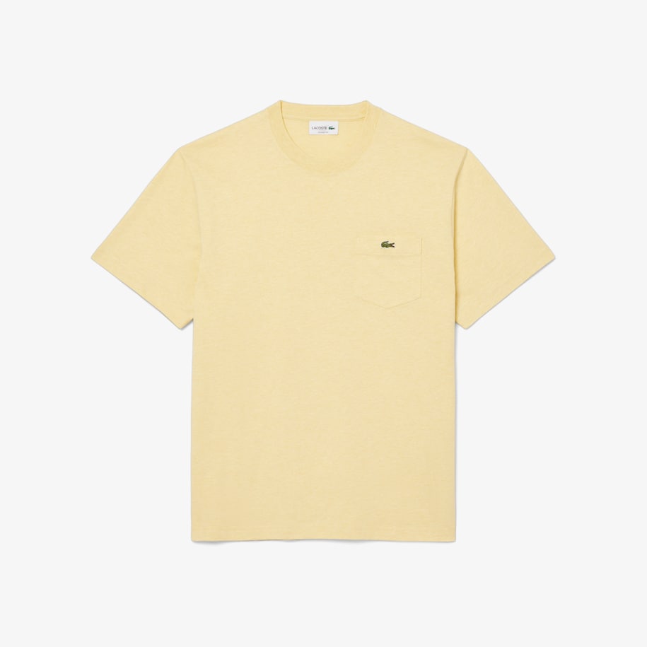 Cotton T-shirt with Breast Pocket image number 3