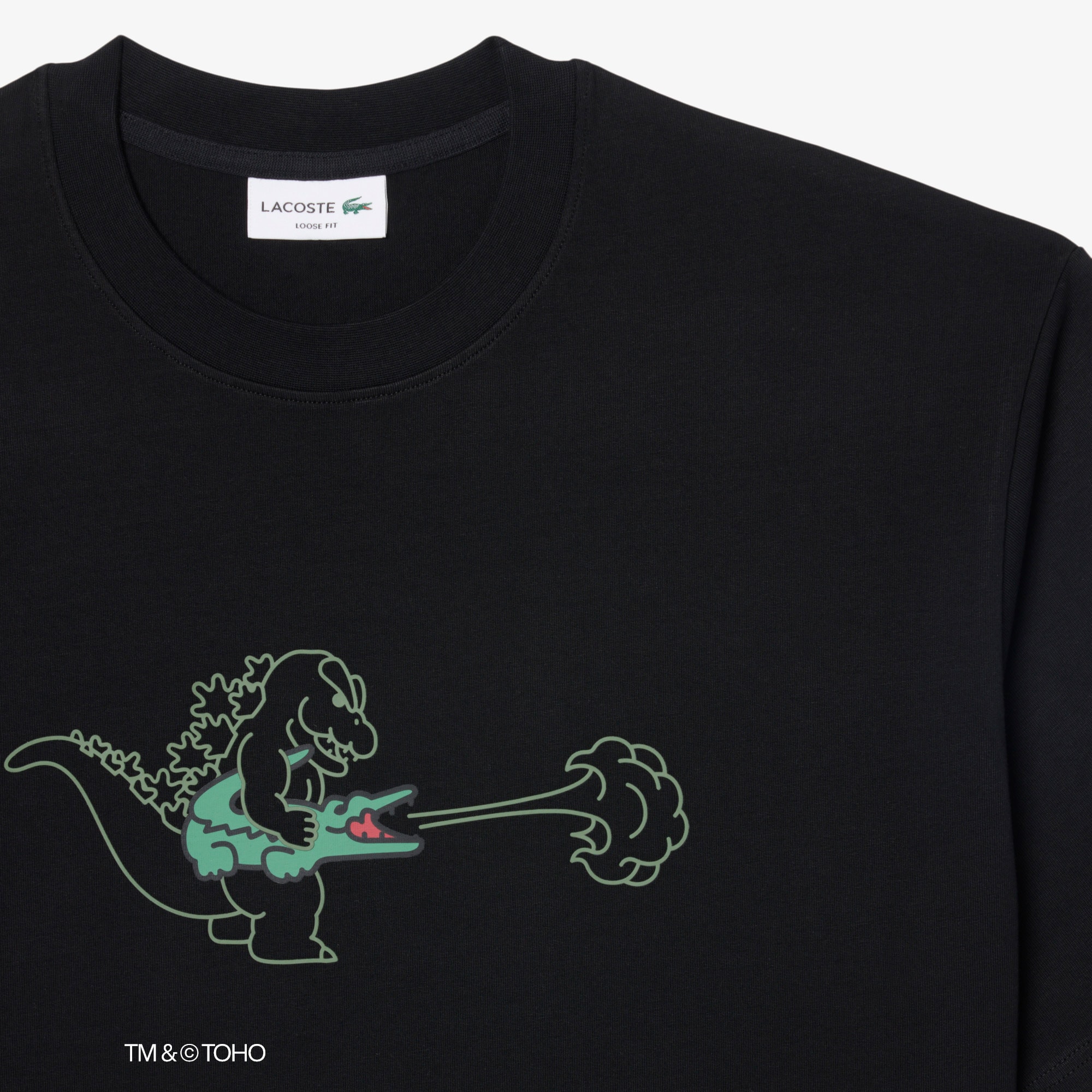 T-shirt Lacoste & Godzilla image number 4