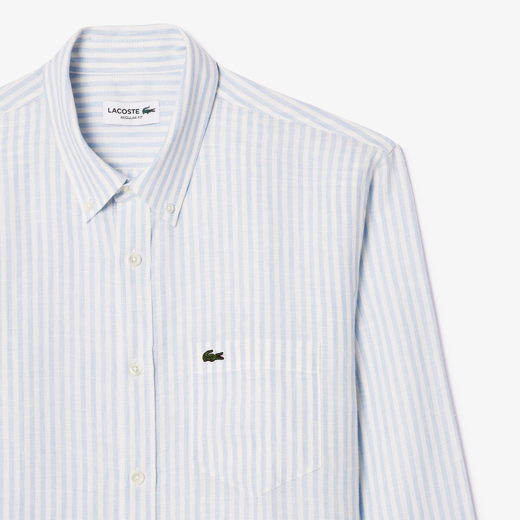 Regular Fit Striped Linen Shirt image number 1