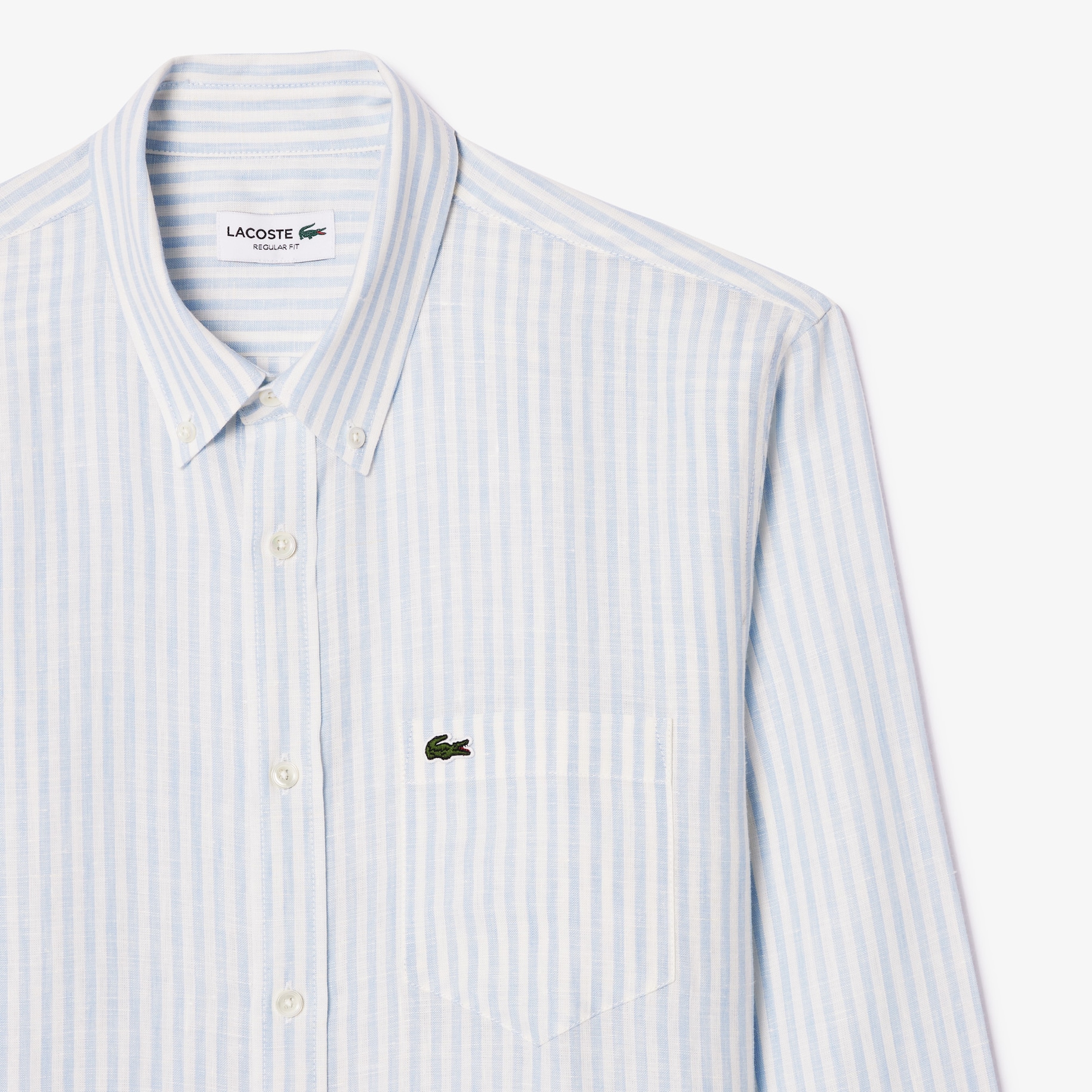 Regular Fit Striped Linen Shirt image number 1