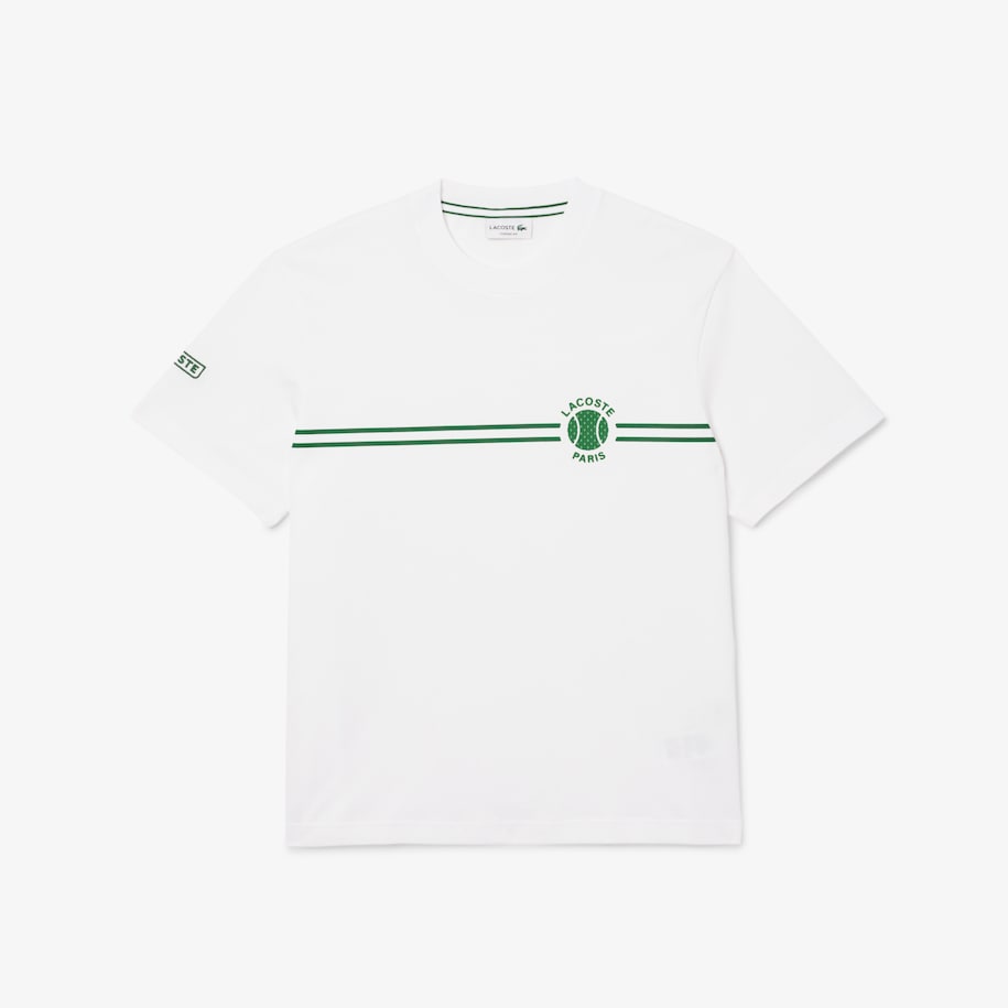 Printed Embroidered Cotton Jersey T-shirt image number 3