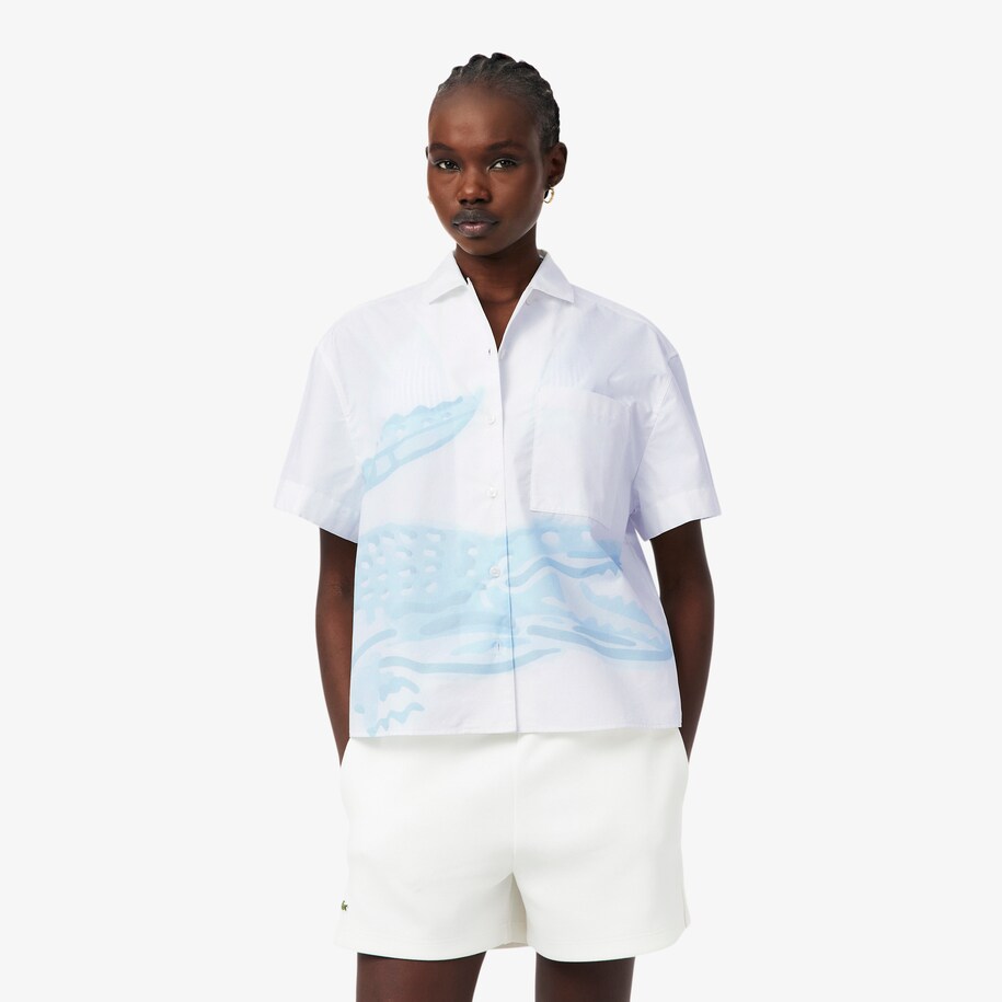 Oversized Short Sleeved Print Shirt image number 0
