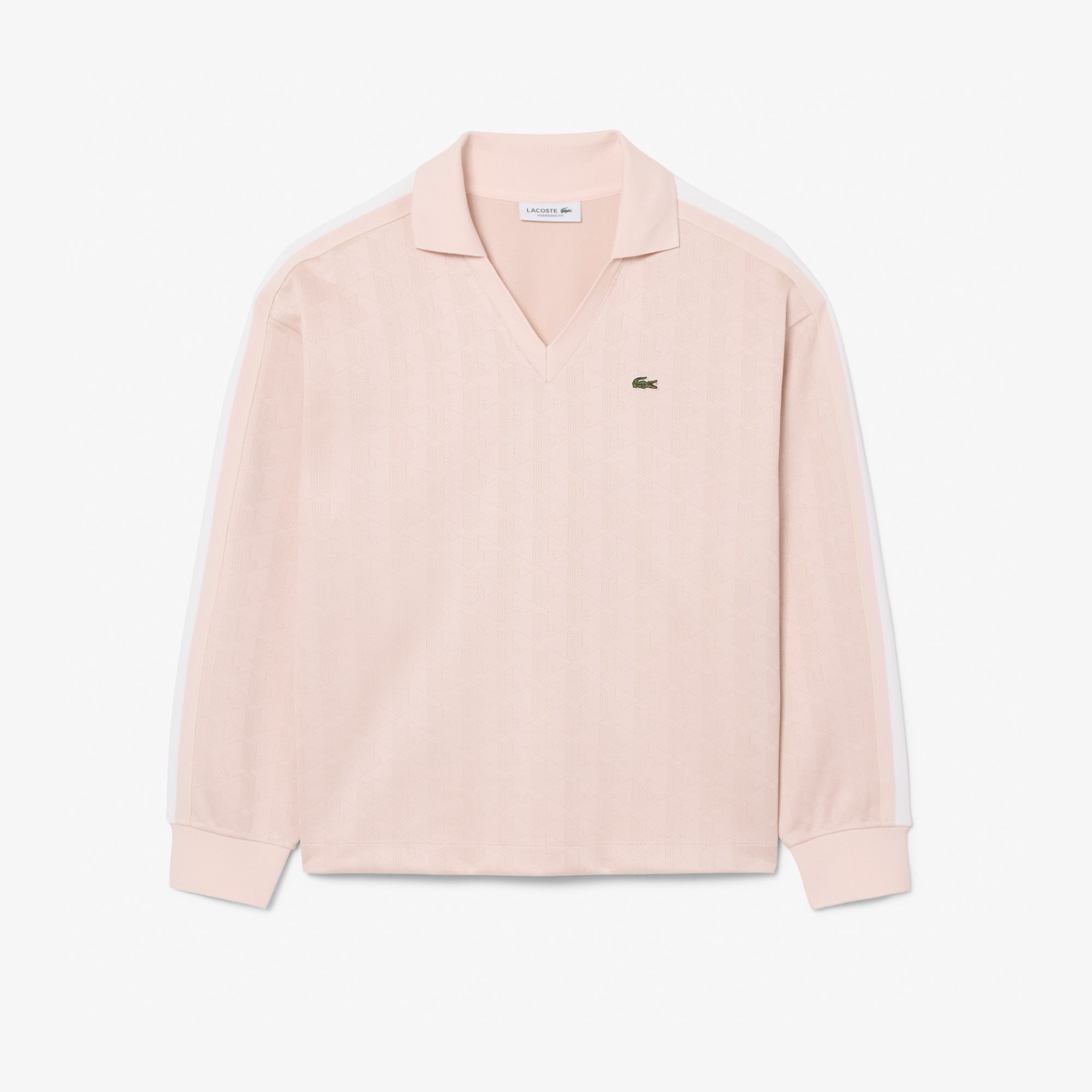 Oversized Monogram Jacquard Polo Shirt image number 3