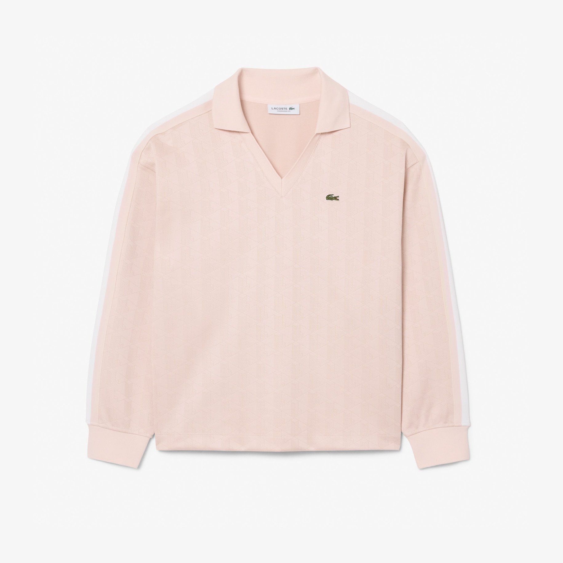 Oversized Monogram Jacquard Polo Shirt image number 3