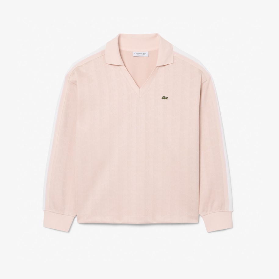 Oversized Monogram Jacquard Polo Shirt image number 3