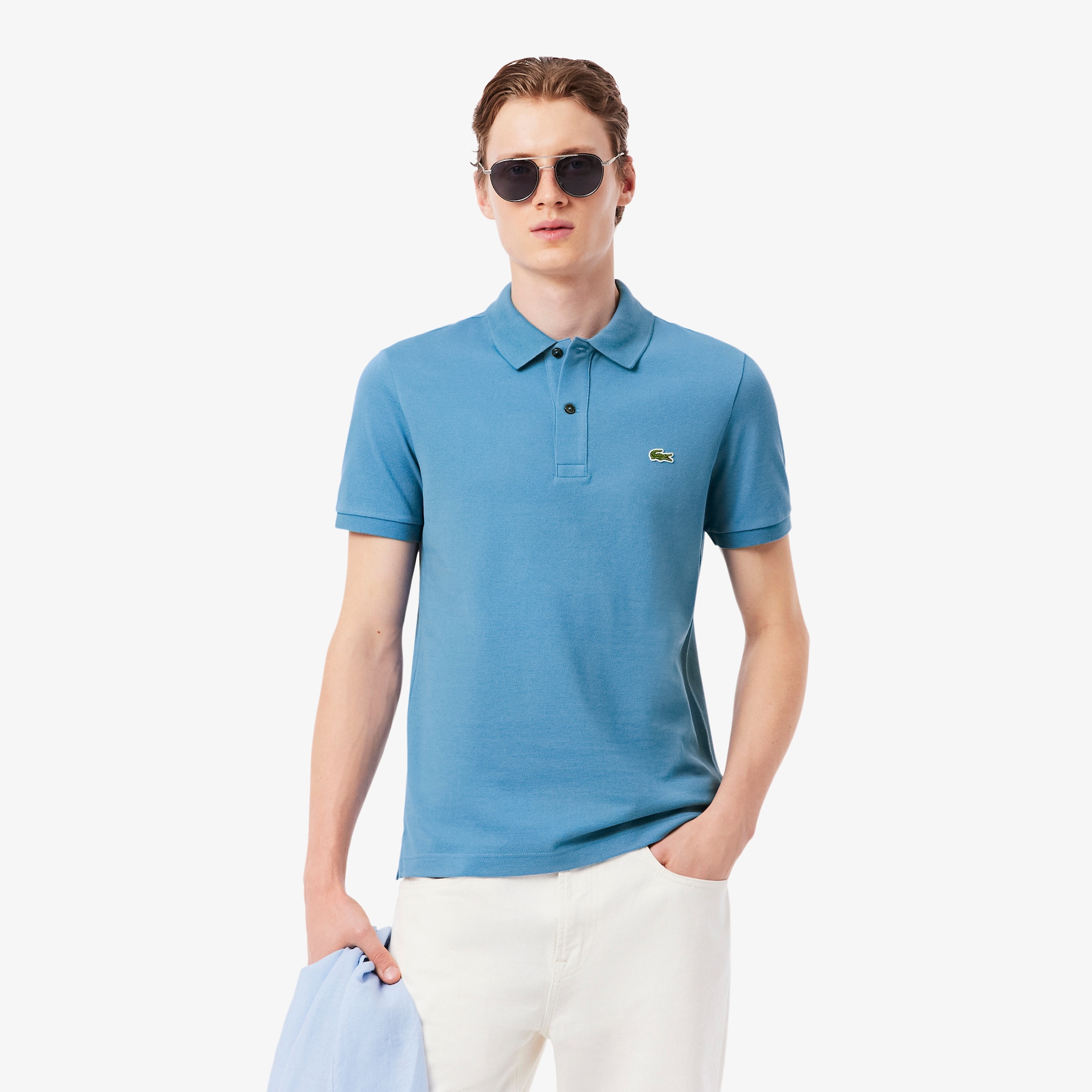 Slim Fit L.12.12 Piqu&eacute; Polo Shirt image number 0