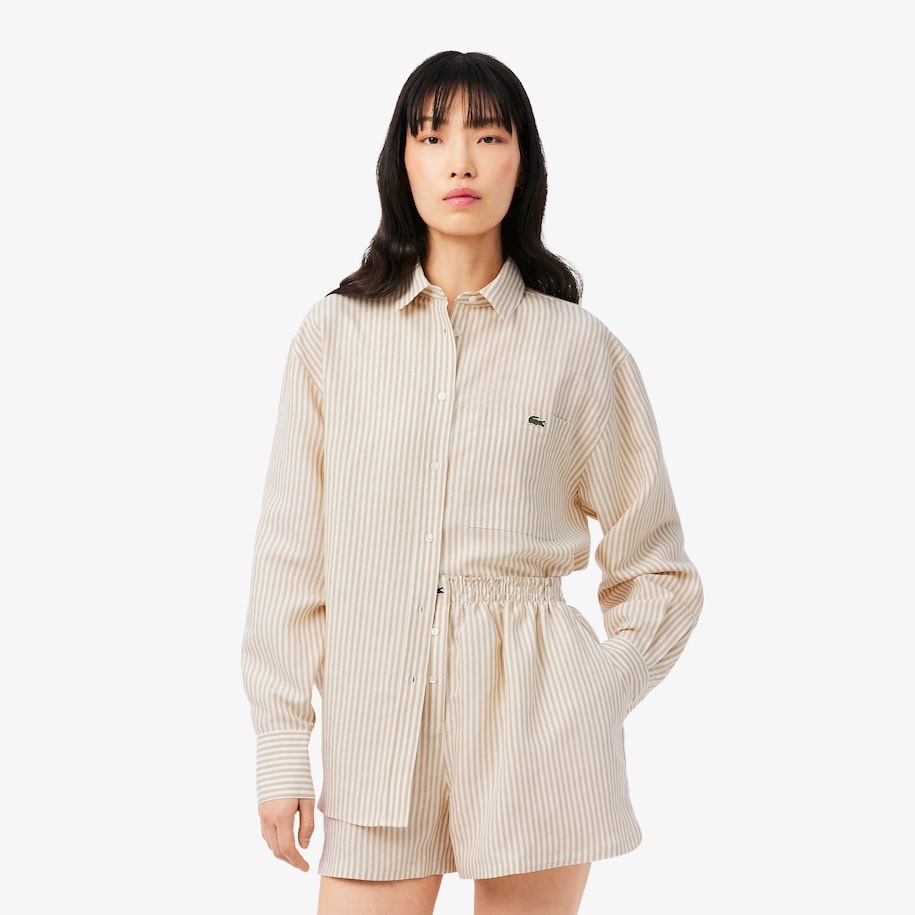 Oversized Linen Blend Shirt image number 0