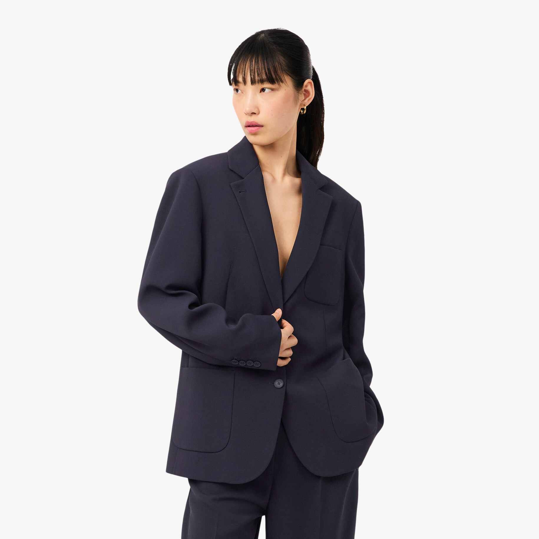 Fluid Piqu&eacute; Blazer image number 0